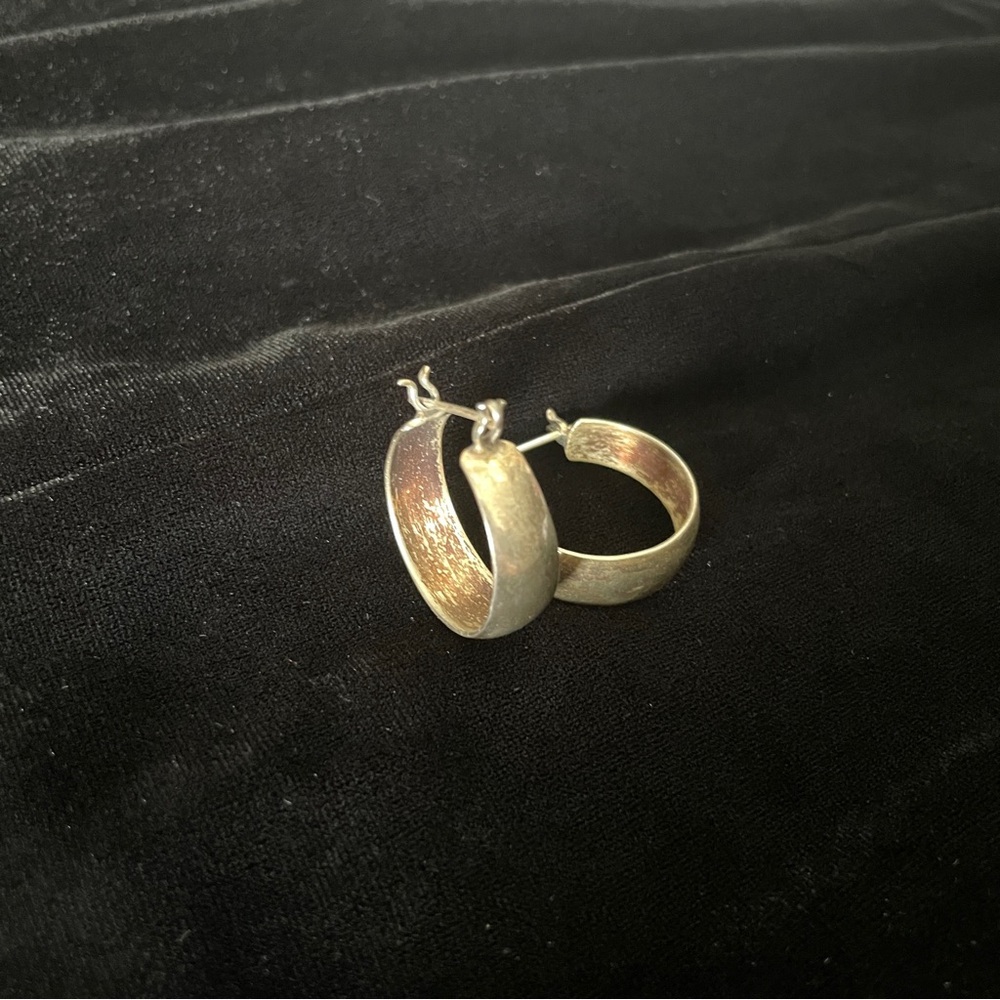 Taxco sterling silver hoops vintage - Picture 3 of 7
